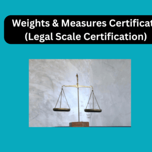 Weights & Measures Certificate (Legal Scale Certification)