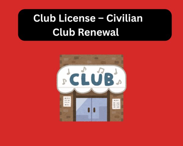 Club License  Civilian Club Renewal