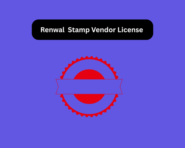 Renwal  Stamp Vendor License